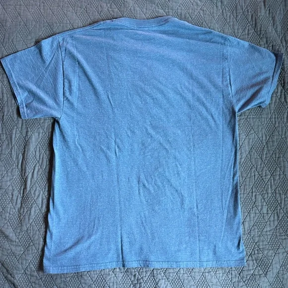 Disney Mickey Mouse Blue T-Shirt with Mickey Mouse Silhouette Size Large - Picture 4 of 6